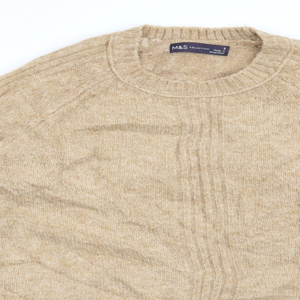 Marks and Spencer Womens Brown   Pullover Jumper Size S