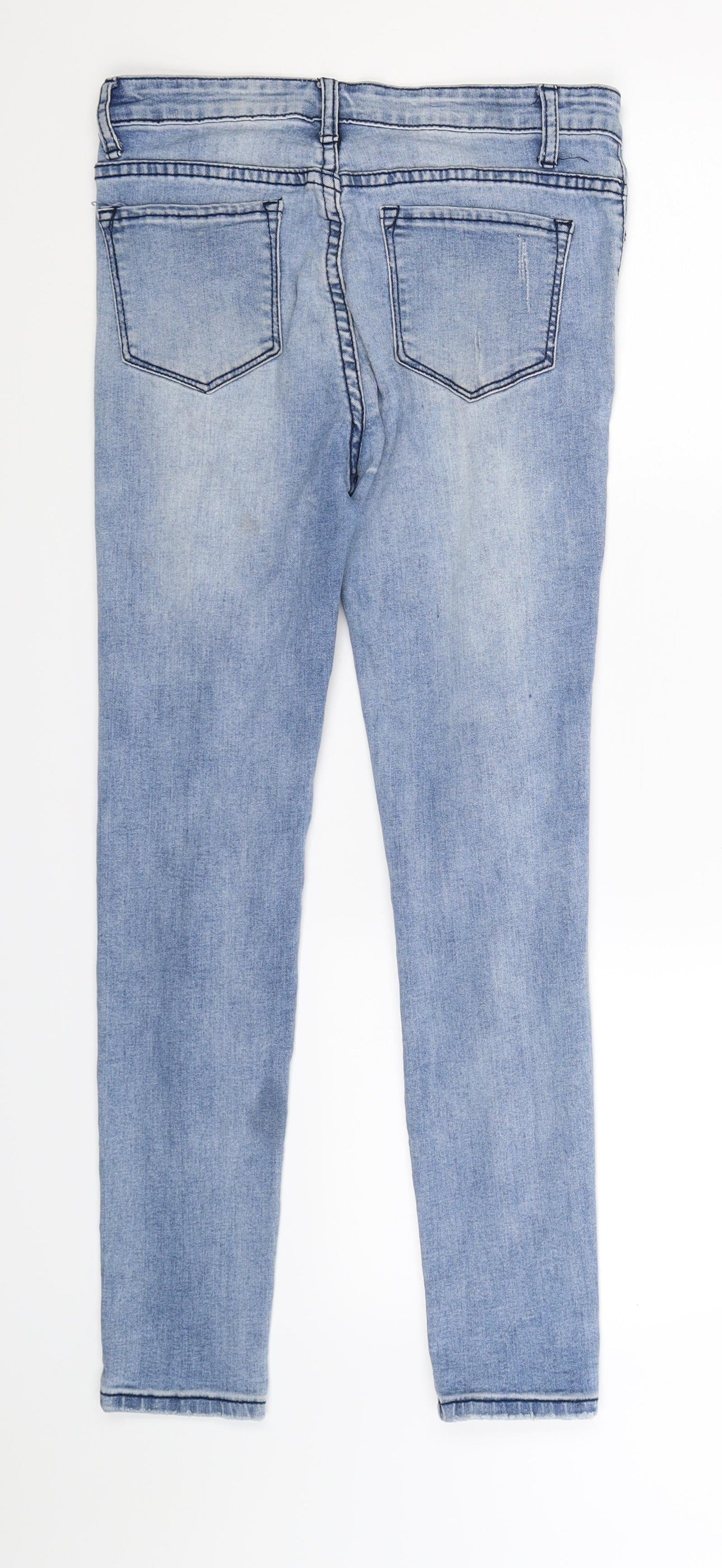 Preworn Womens Blue  Denim Skinny Jeans Size S L25 in