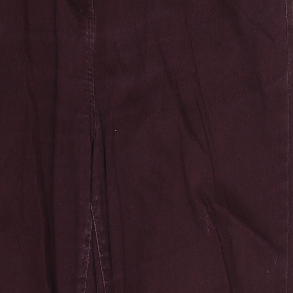 Preworn Womens Brown  Denim Straight Jeans Size 36 in L27 in