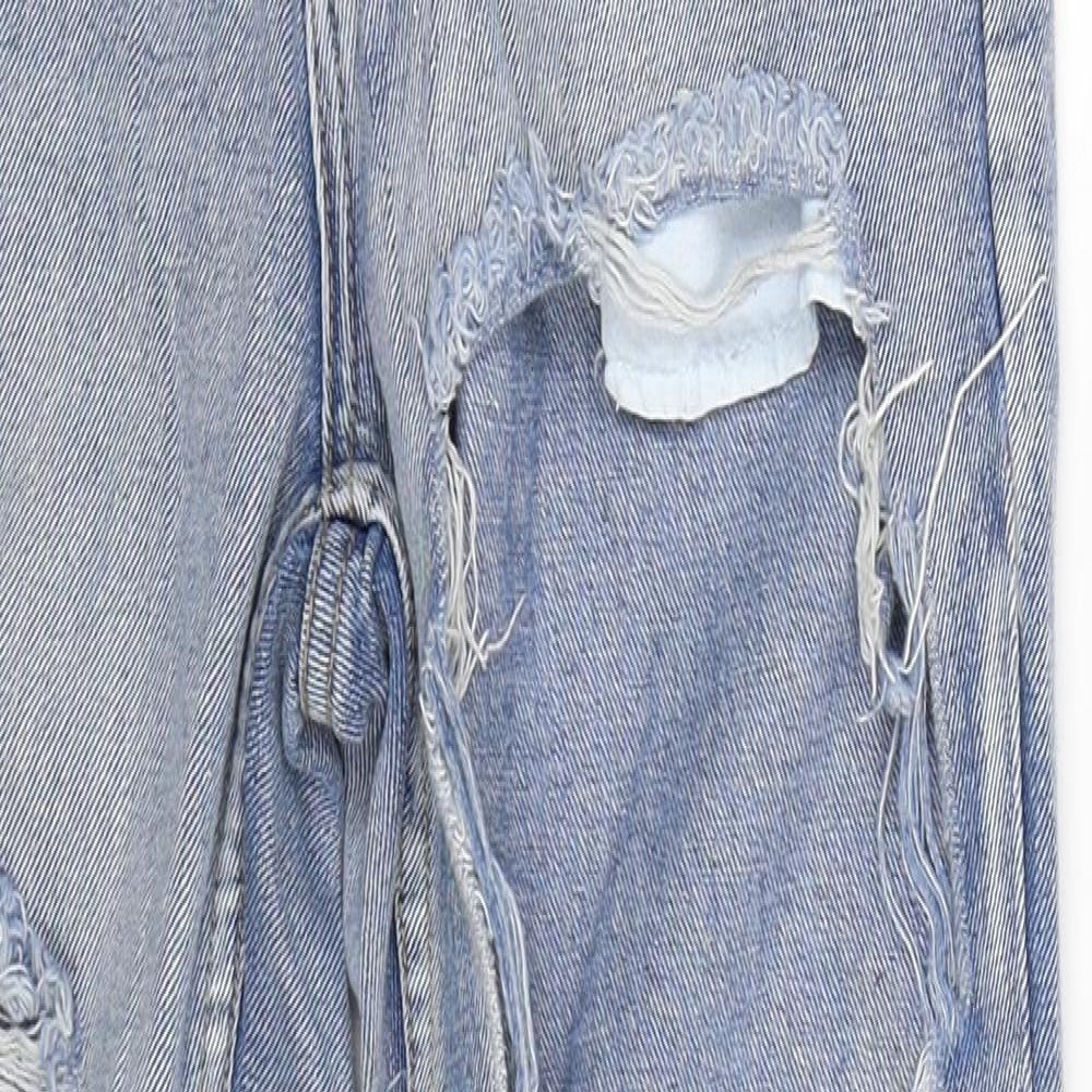 The Rockn Rev Womens Blue  Denim Mom Jeans Size 8 L27 in