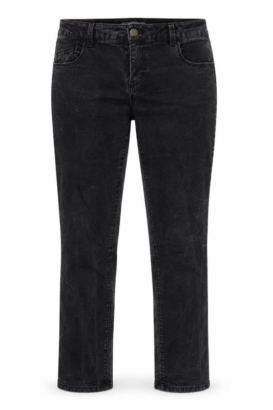 Front view of Dorothy Perkins women’s black denim skinny jeans, size UK 12, 29-inch leg