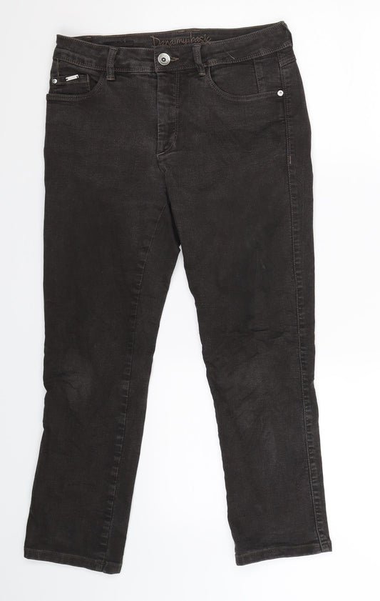Bonita Womens Grey  Denim Cropped Jeans Size 28 in L24 in