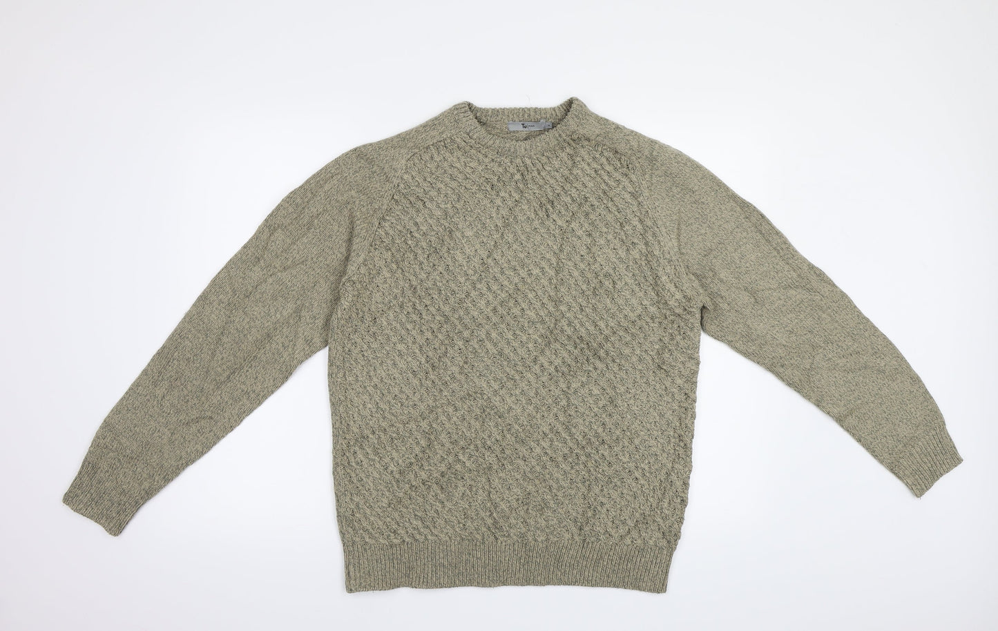 Tu Man Mens Brown   Pullover Jumper Size M