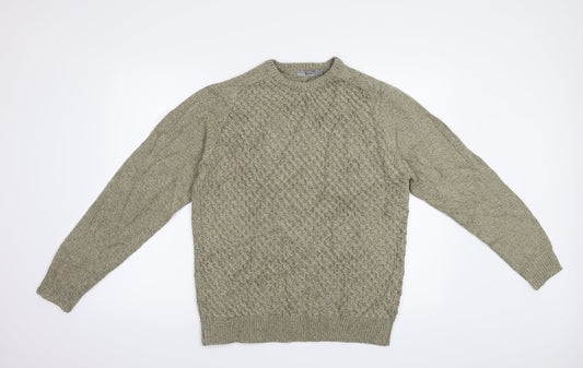 Tu Man Mens Brown   Pullover Jumper Size M