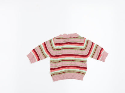 Back view of NAME IT girls’ pink jumper one size