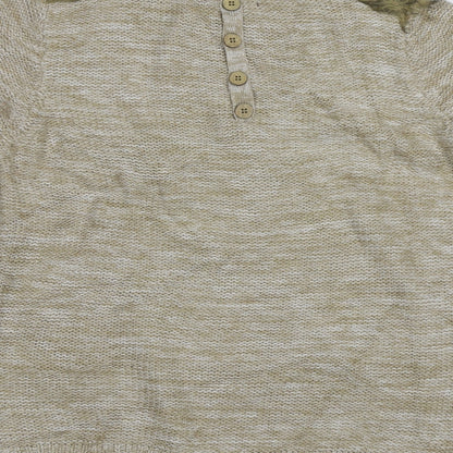 Brand and care label for George women’s beige jumper, size UK 14