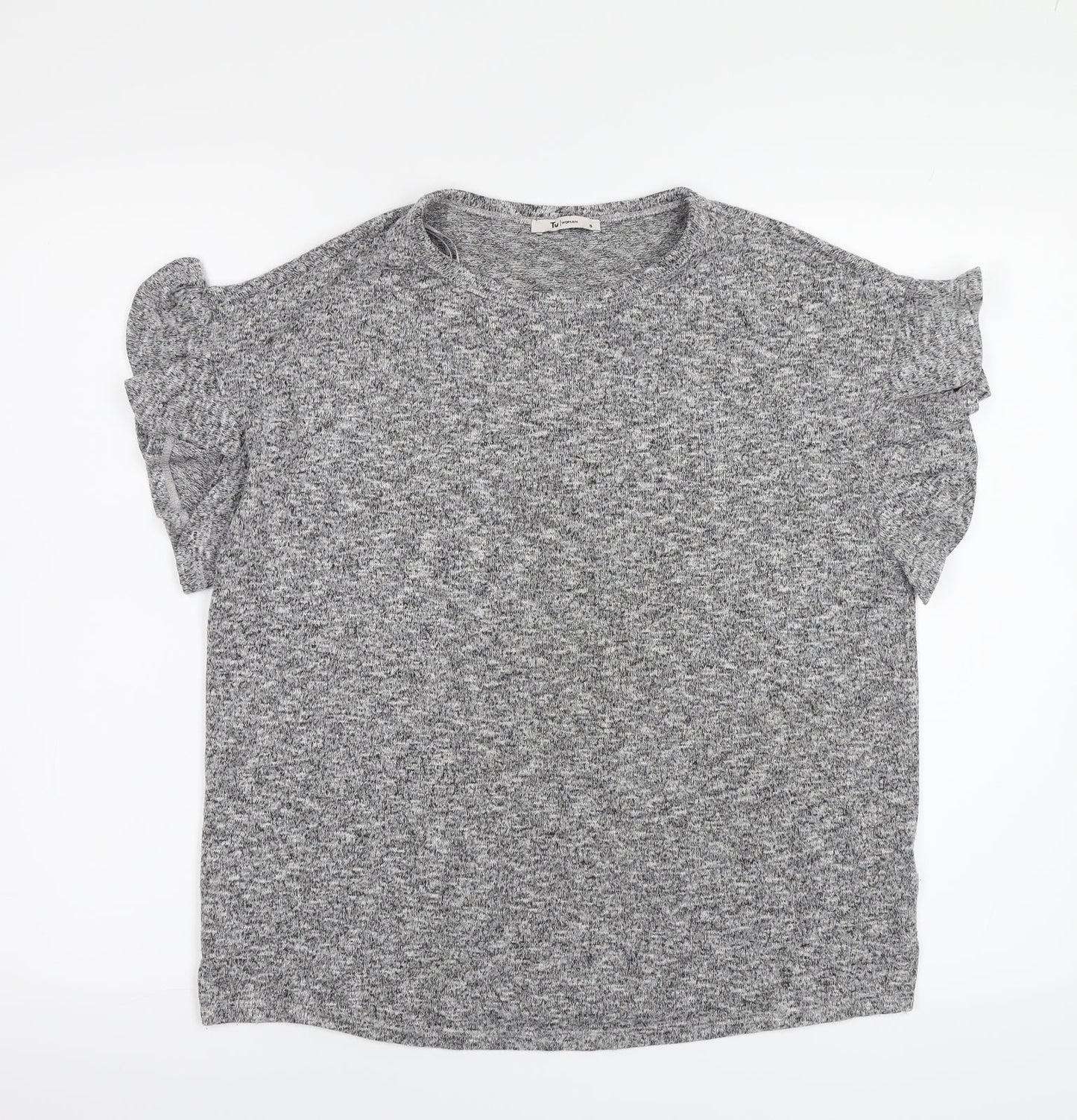 TU Womens Grey   Pullover Sweatshirt Size 8