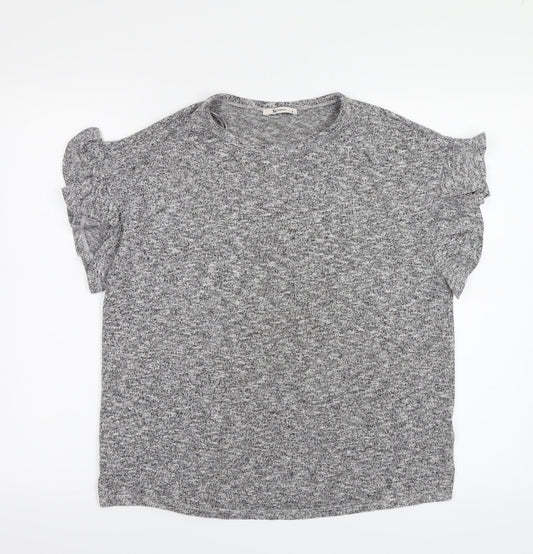 TU Womens Grey   Pullover Sweatshirt Size 8