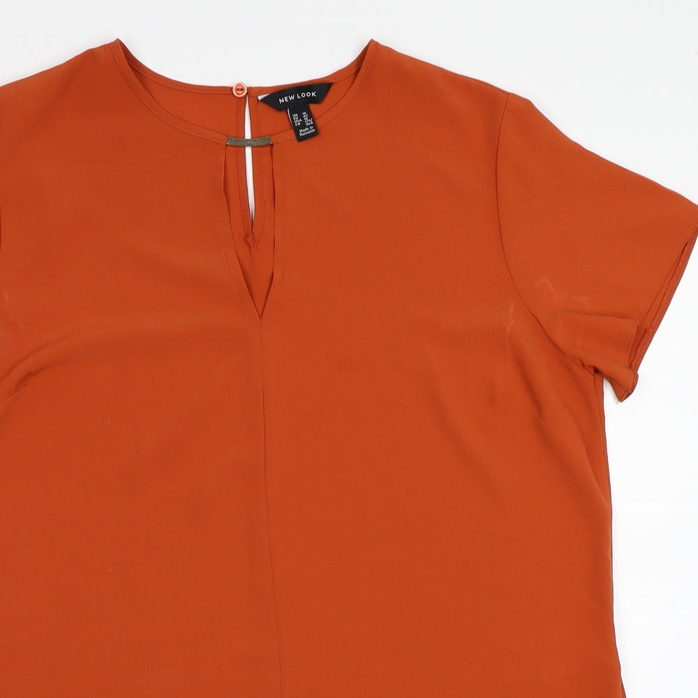 NEWLOOK Womens Brown   Basic Blouse Size 14