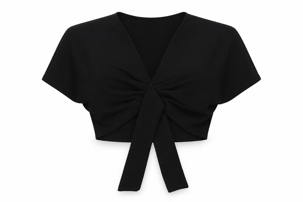 PRETTYLITTLETHING Womens Black   Basic Blouse Size 12