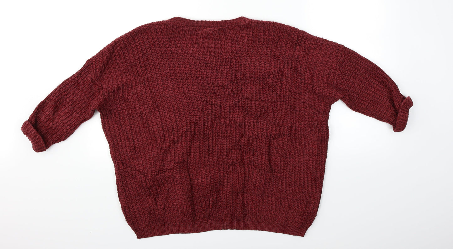 Hearts & Bows Womens Red   Basic Blouse Size 16