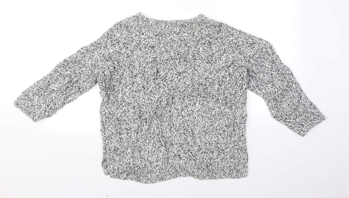 H&M Womens White   Pullover Jumper Size XS  - Cropped