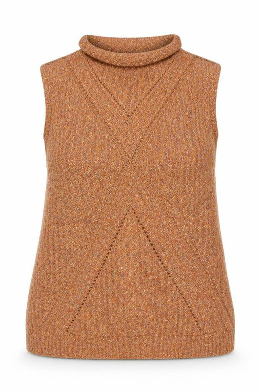 Front view of F&F women’s orange cardigan jumper, size UK 16