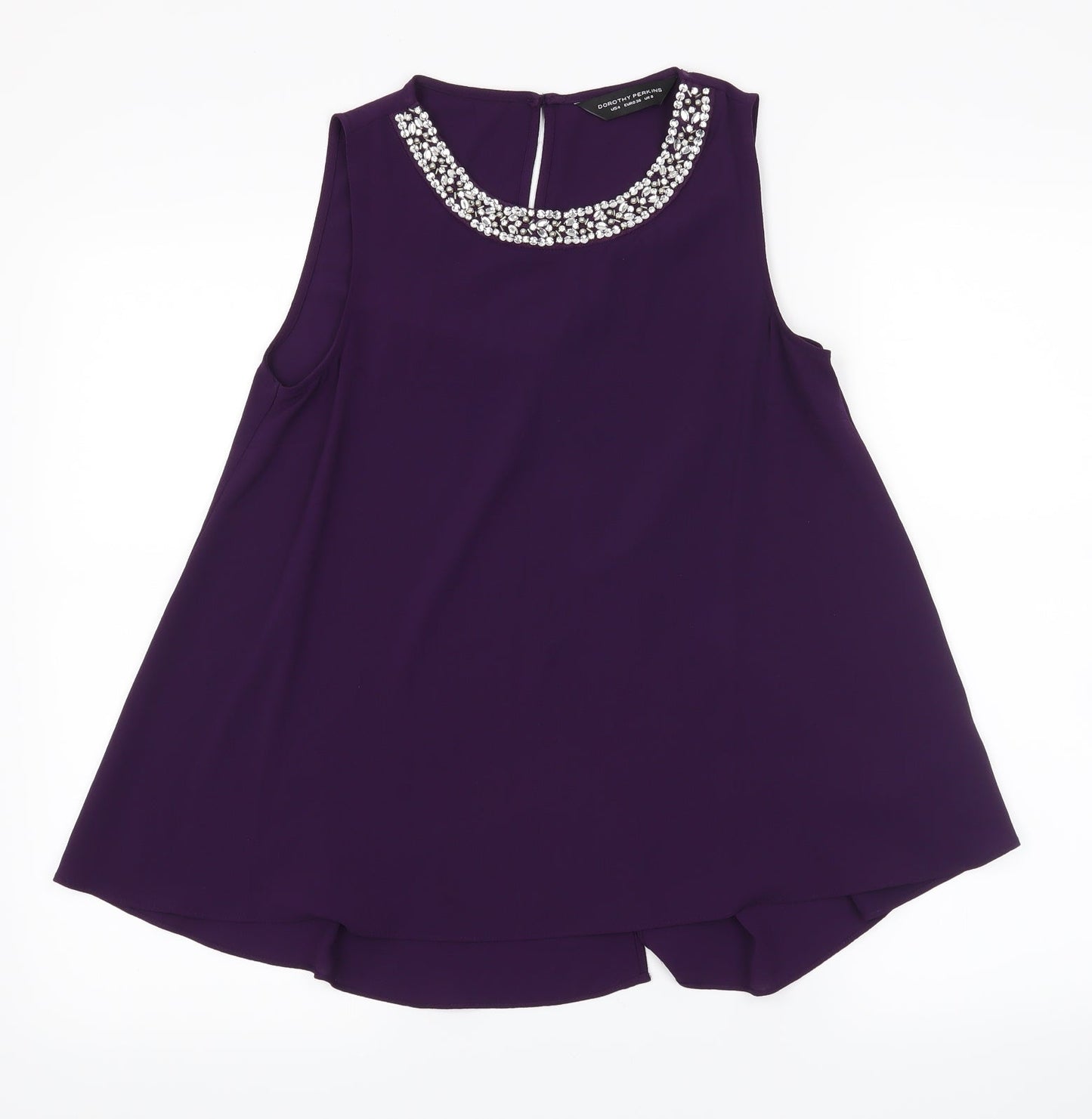 Dorothy Perkins Womens Purple   Basic Tank Size 8