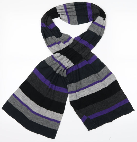 Pre Worn Womens Purple Striped   Scarf