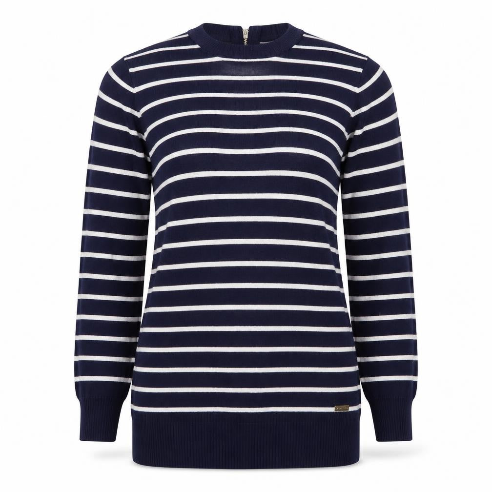 Mohito Womens Blue Striped  Pullover Jumper Size S