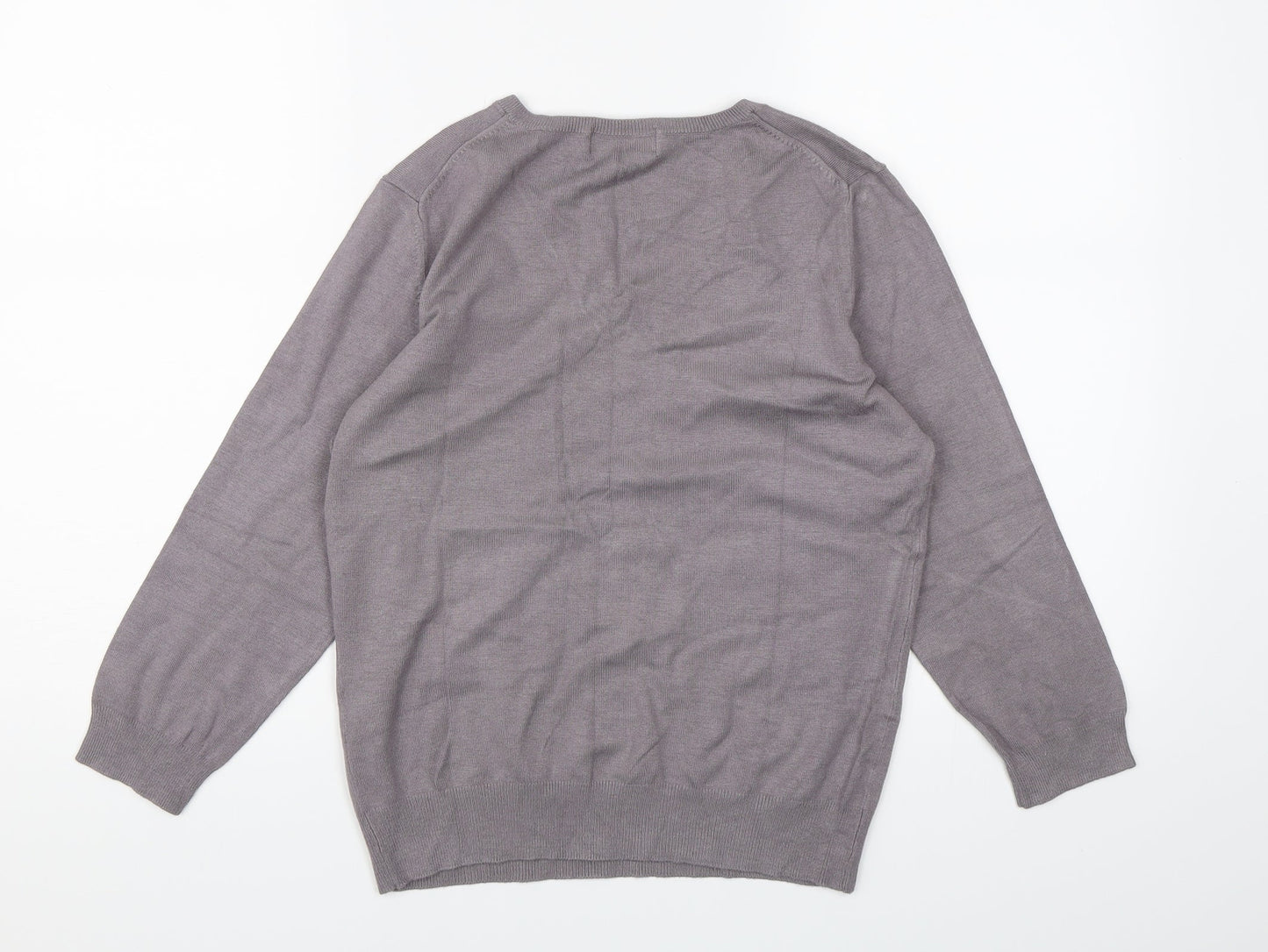Marks and Spencer Womens Purple  Knit Pullover Jumper Size 14