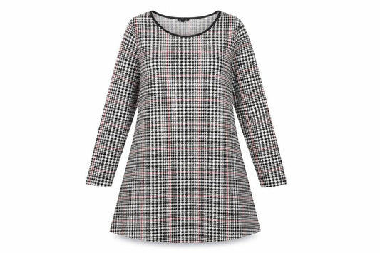 River Island Womens Black Houndstooth  A-Line  Size 10
