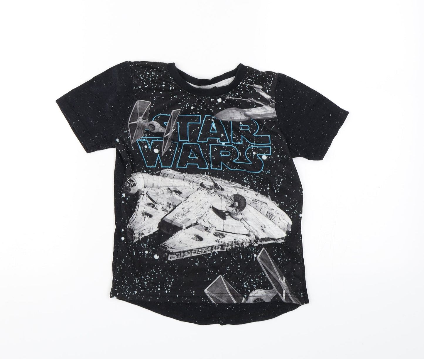 Star Wars Boys Black   Basic T-Shirt Size 3-4 Years  - Star wars