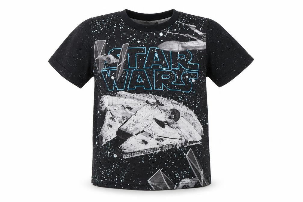 Star Wars Boys Black   Basic T-Shirt Size 3-4 Years  - Star wars