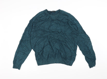 Additional front view of George men’s blue jumper, size M