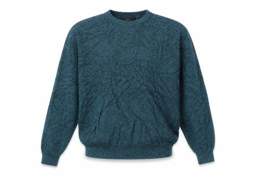 Front view of George men’s blue jumper, size M