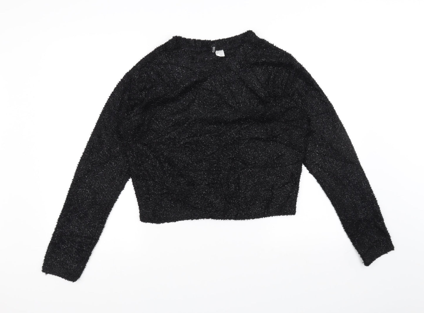 H&M Womens Black   Pullover Jumper Size S