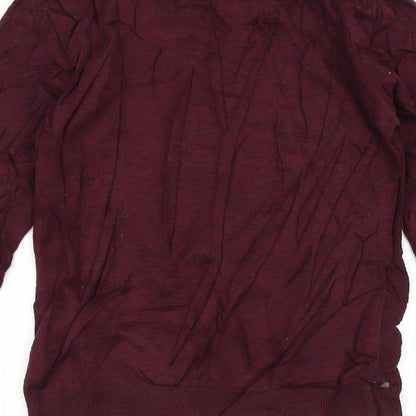 Brand and care label for Next women’s red jumper, size XS