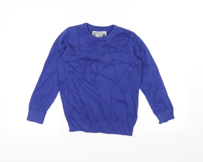 Additional front view of Urban boys’ boys blue knit jumper, size 8, years