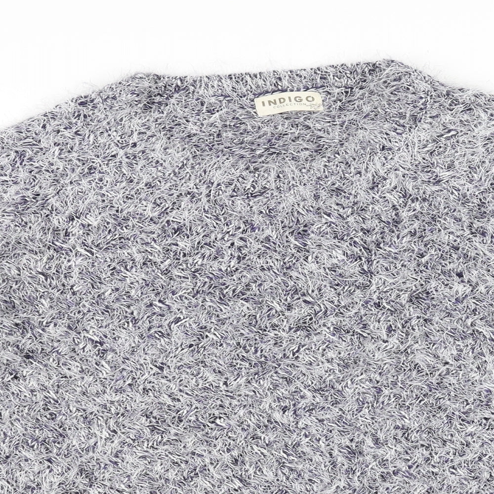 Marks and Spencer Womens Blue  Knit Pullover Jumper Size 14