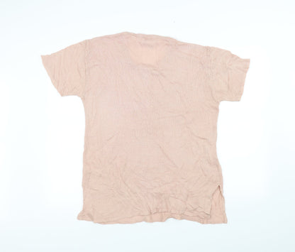 Back view of BHS women’s pink jumper, size UK 14