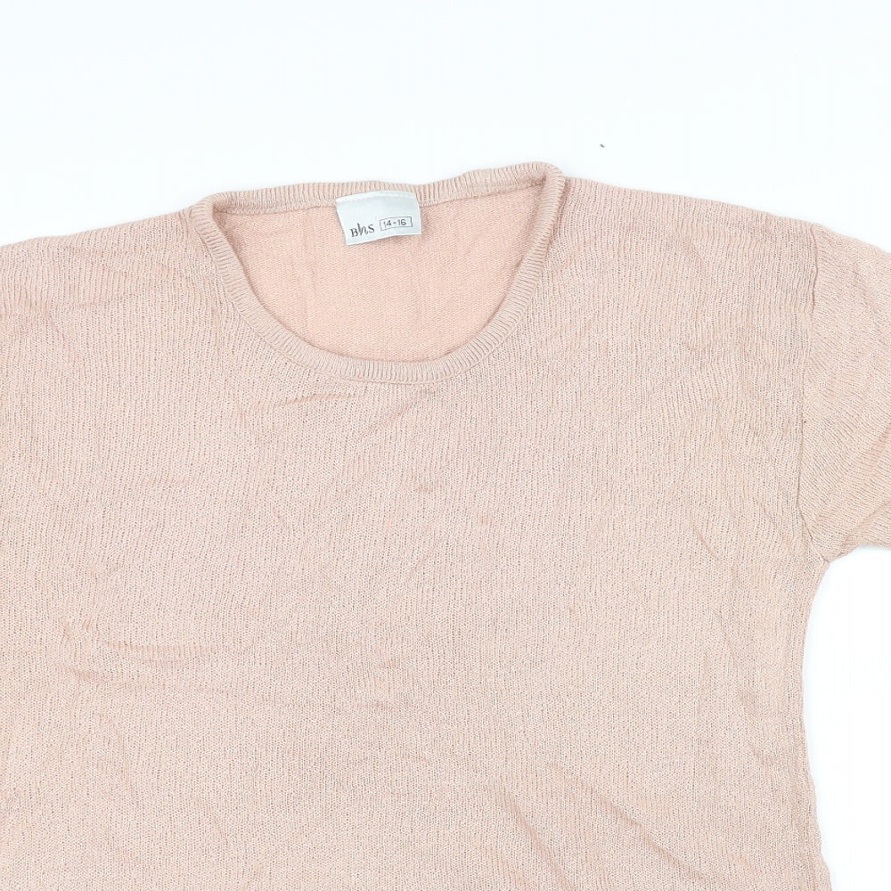 BHS Womens Pink   Pullover Jumper Size 14