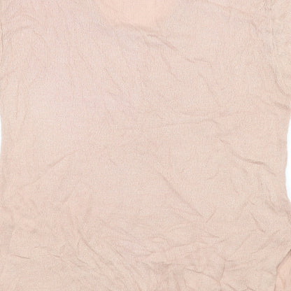 Brand and care label for BHS women’s pink jumper, size UK 14