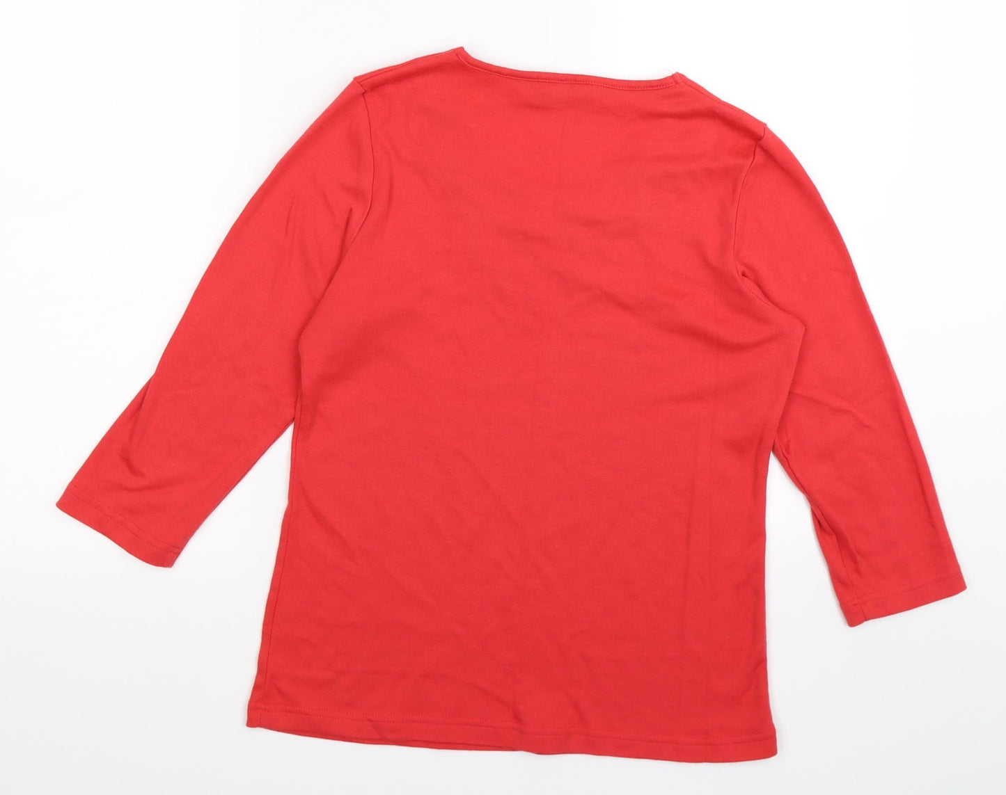 Bonmarché Womens Red   Basic T-Shirt Size 10