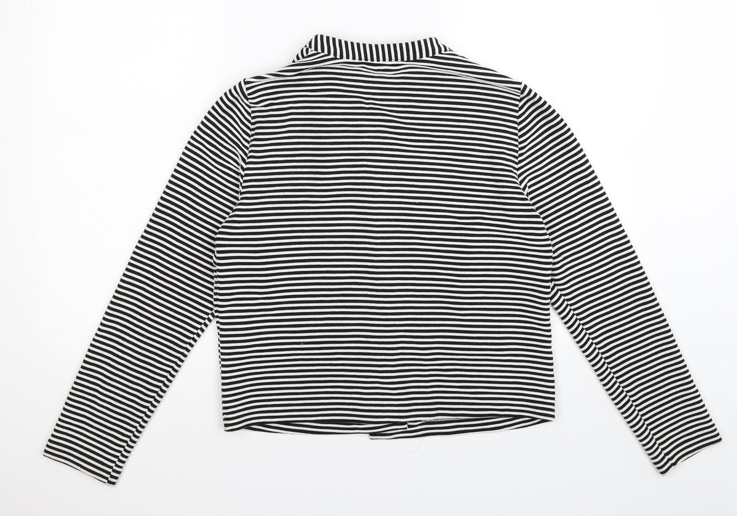 Papaya Womens Black Striped  Jacket  Size 14