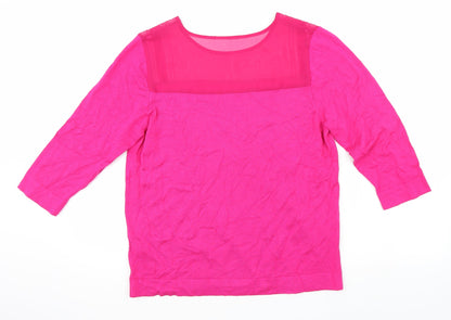 Back view of Per Una women’s pink jumper, size UK 12