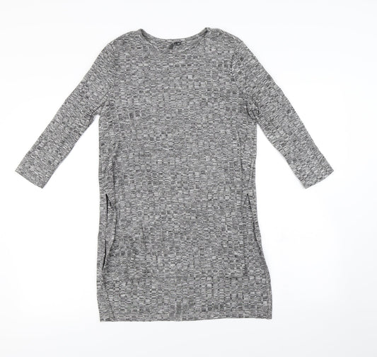 L.O.V Womens Grey   Basic T-Shirt Size XS