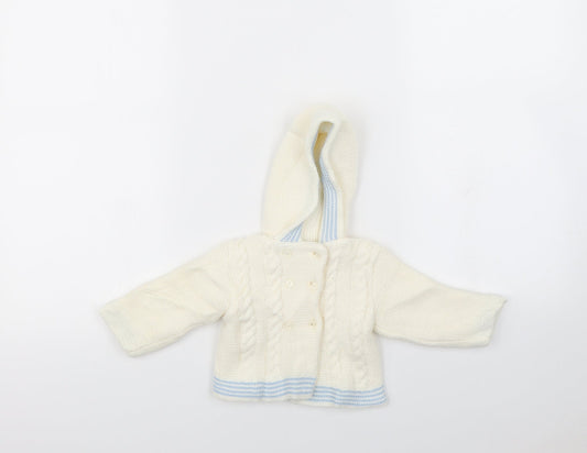 Zip Zap Baby Ivory   Cardigan Jumper Size 0-3 Months