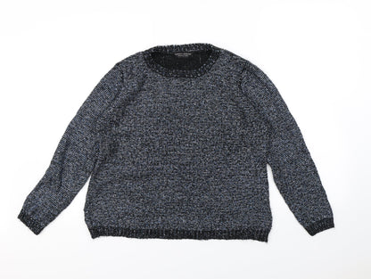 Front view of Dorothy Perkins women’s black jumper, size UK 16