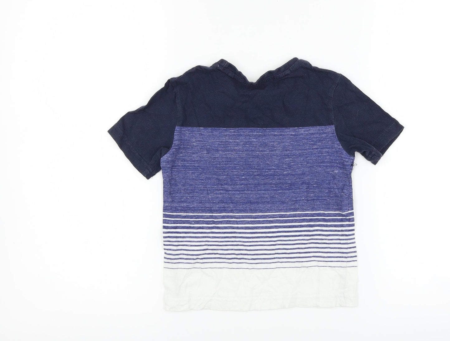 NEXT Boys Blue Striped  Basic T-Shirt Size 3 Years