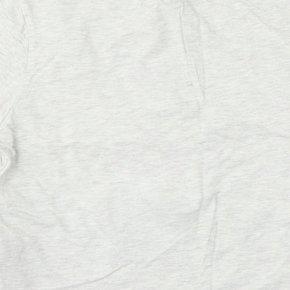 Brand and care label for New Look girls’ grey top pyjama top, size L, - boring next