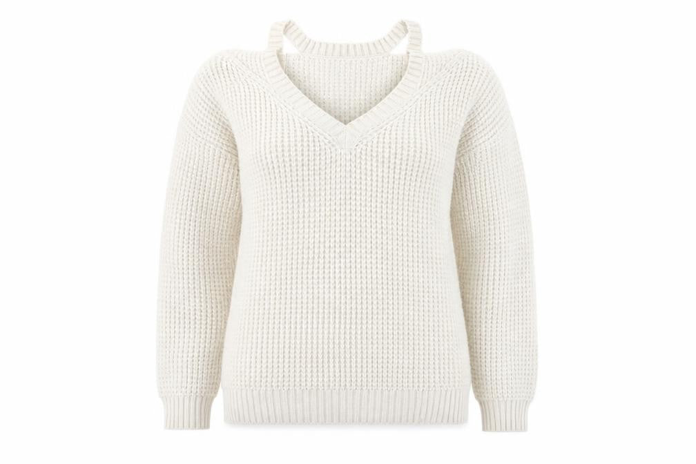 New Look Womens Beige  Knit Pullover Jumper Size S