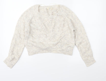 Additional front view of Kaisley women’s beige knit jumper, size S