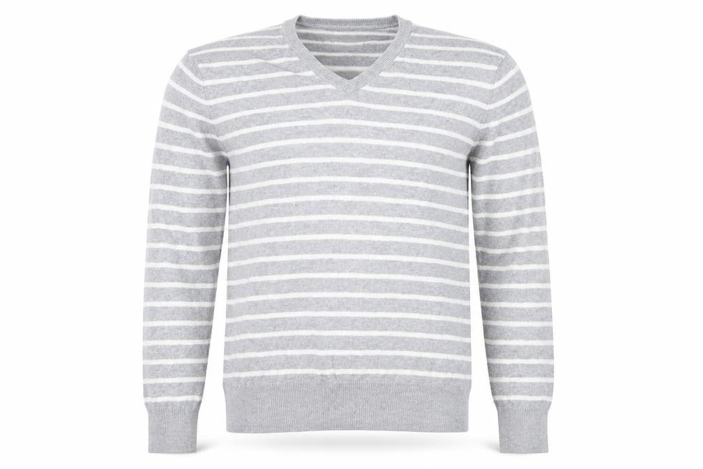 Gap Mens Grey Striped Knit Pullover Jumper Size XS