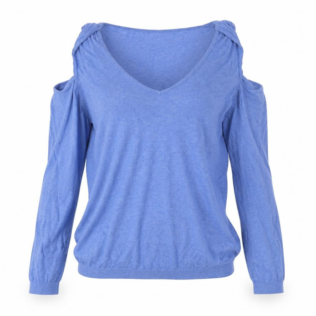 MNG Womens Blue  Knit Pullover Jumper Size S