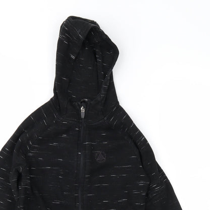 Close-up detail of George boys’ grey full zip hoodie, size 7-8, years