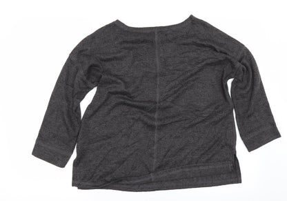 Back view of Next women’s grey basic t-shirt, size UK 10