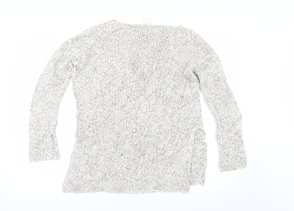 Back view of H&M women’s beige jumper, size S