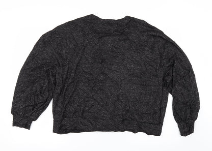 Back view of Pep&Co women’s grey jumper, size UK 16