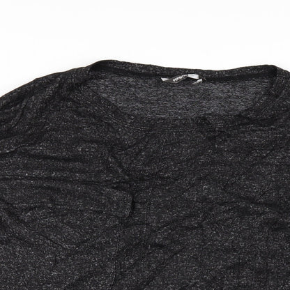 Close-up detail of Pep&Co women’s grey jumper, size UK 16
